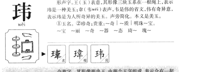 玮字组词(玮字组词寓意好的)