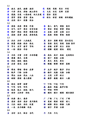 四年级下册语文书组词(四年级下册语文书组词表)