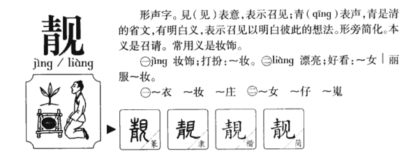 靓的组词(静的组词)