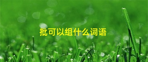 尾组词语(尾组词语两个字的词语)