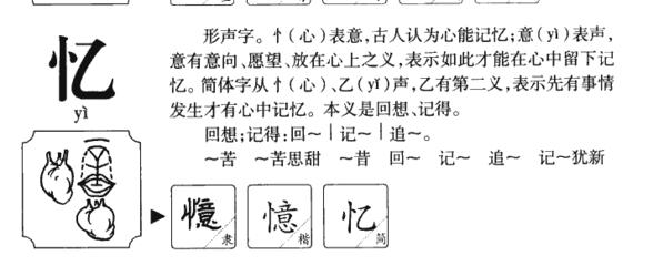 记忆的忆组词(记忆的忆组词有哪些)