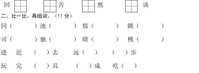 用然字组词填空(用然字组词填空意料之外)