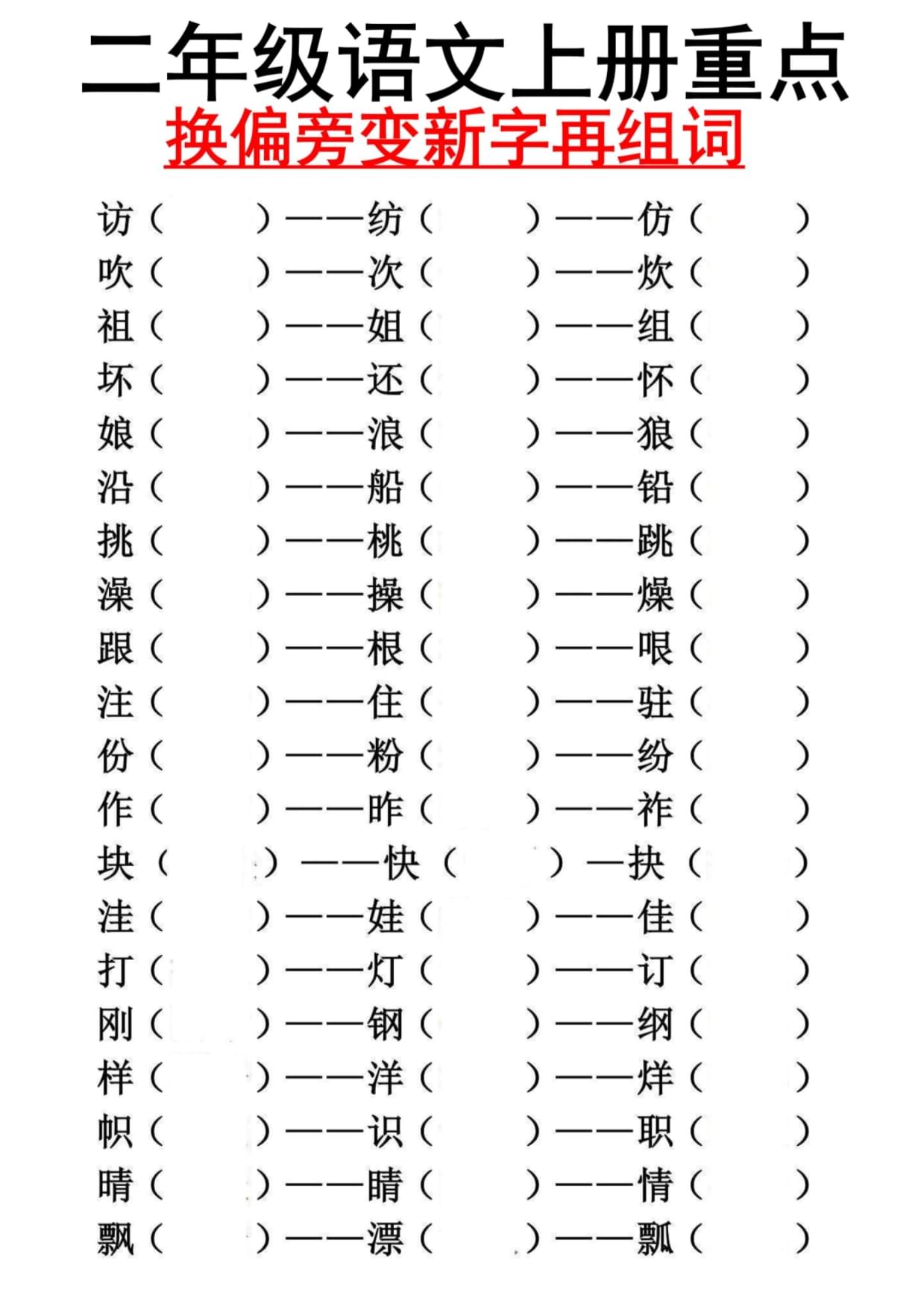 则换偏旁组词(则换偏旁组词是什么)