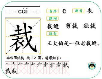 裁缝的裁组词(裁缝的裁组词和拼音)