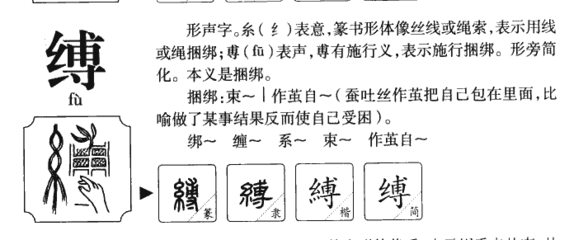 缚字组词(缚字组词有哪些)